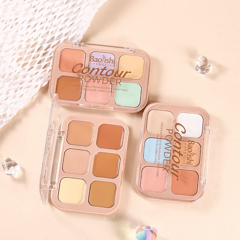 Concealer Plate 6-color Makeup Six-color Moisturizing Waterproof