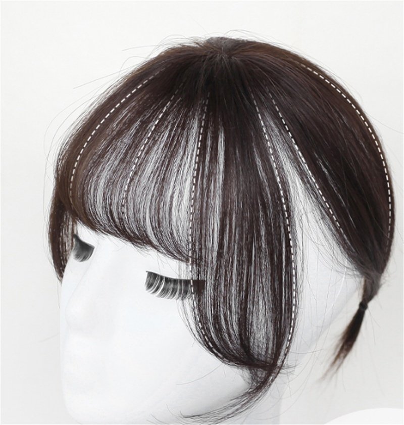 Real Hair Wig Mechanism 3D Air Bangs Wig - Image 3