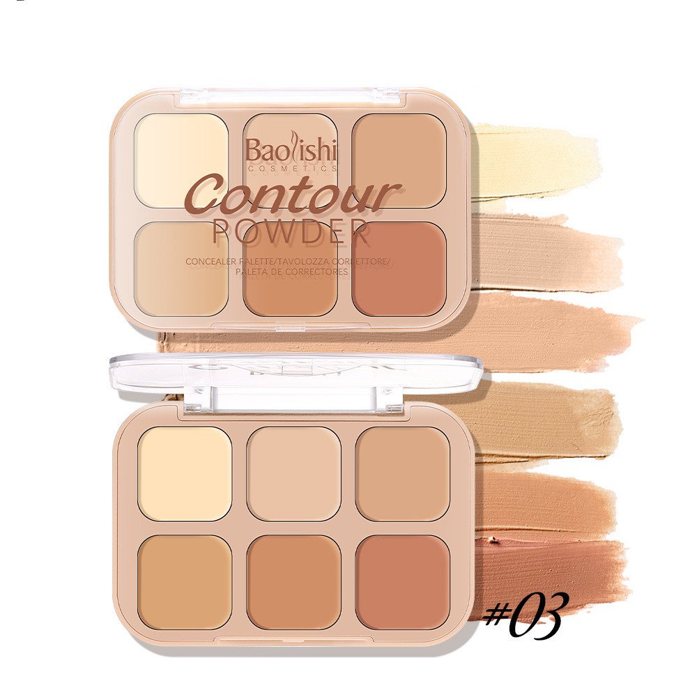Concealer Plate 6-color Makeup Six-color Moisturizing Waterproof - Image 4