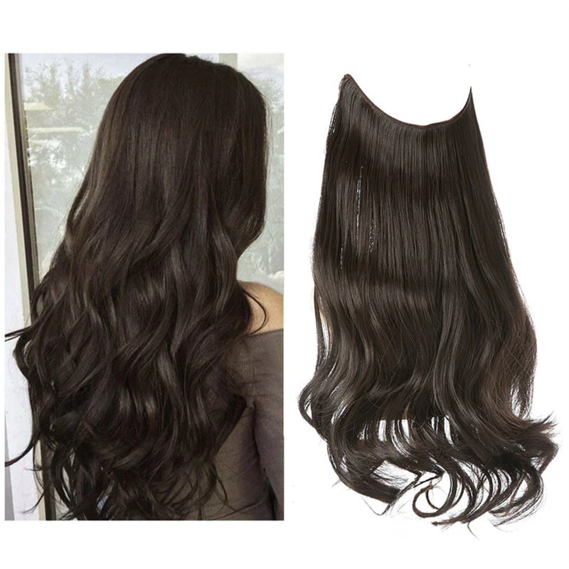 Wig Female Extension Chemical Fiber Long Curly Hair Matte High-temperature Fiber Fishing Thread Wig Set - Image 10